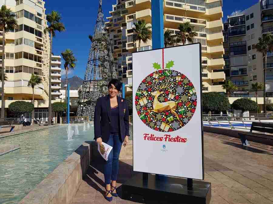Alcaldesa de Marbella presentando programa de fiestas de Navidad